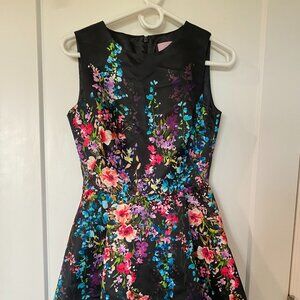 Women's Black Floral Dress (Doloras Promesas Heaven)